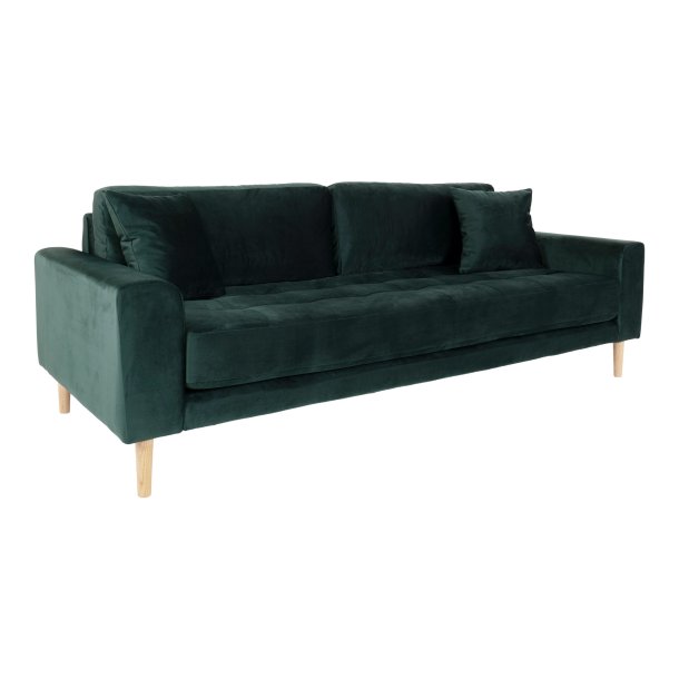 3 personers luksus sofa i velour - vlg farve