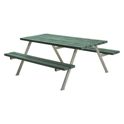 Miljvenligt bordbnkest til 6 personer uden rygln - vlg farve