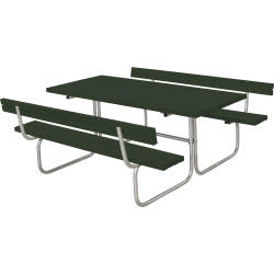 Bordbnkest stilrent design i nletr med rygln - vlg farve