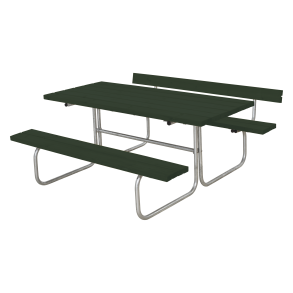 Bordbnkest 6 personer - metalstel og grundmalet tr - med et rygln - vlg farve