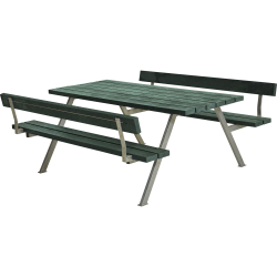 Miljvenligt bordbnkest til 6 personer med rygln - vlg farve