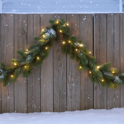 Granguirlande med 35 LED lys - Inde/Ude med timer 