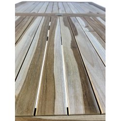 Rektangulrt foldebord med parasolhul  5 cm. inkl.  4 foldestole m/ armln - model: mondena