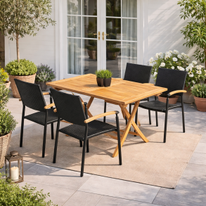 Era S�t med stole i UV-beskyttet polyrattan