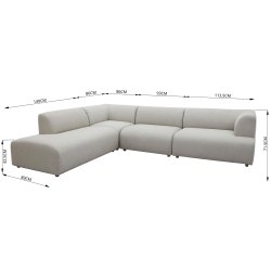 Sofas�t i Quick Dry Foam med Highland sofa og solara bord - SOFAS�T I EN FANTASTISK KVALITET!!!