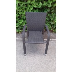 Hadsund Stapelstol i Lux Alu och Polyrattan 