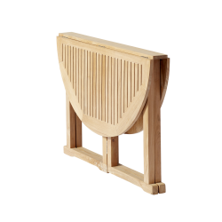 Rundt butterfly teakbord - Model Isabella