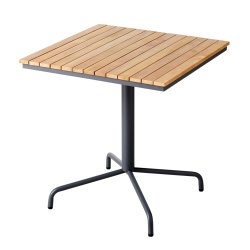 Gold teak cafest med 2 stole i modellen Parma 