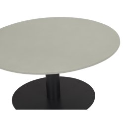 Rundt vedligeholdelsesfrit havebord med sten look bordplade - vlg strrelse Model: Hector