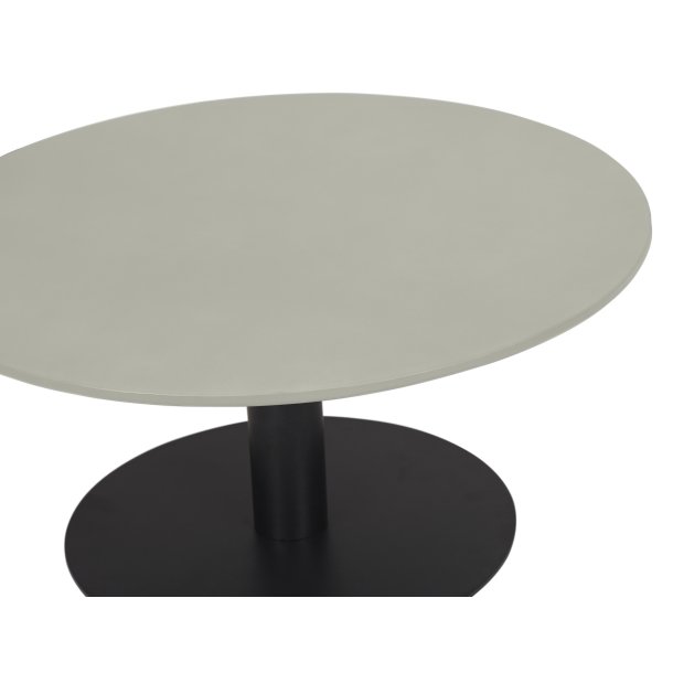 Rundt vedligeholdelsesfrit havebord med sten look bordplade - vlg strrelse Model: Hector &Oslash; 70 cm.
