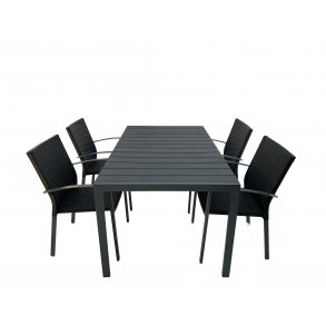 Gilleleje/Nevada terrassest til 4 personer - vlg stolens farve