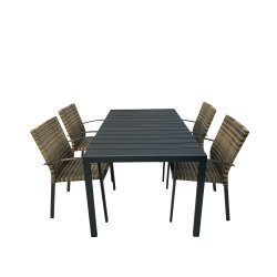 Gilleleje/Nevada terrassest til 4 personer - vlg stolens farve