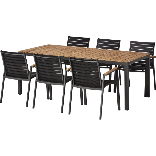Kvalitets havembelst i modellen Tabula med 6 stole.