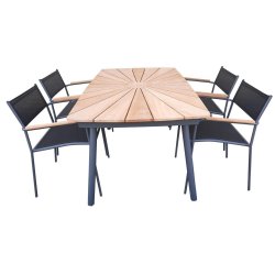 Romeva havembelst 90x160cm til 4 personer - vlg stole og bordbens farve