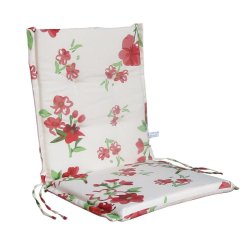 Hvidt blomster design - Universalhynde til stabelstole