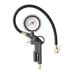 Trykluft pumpepistol m/manometer - BAR &amp; PSI skala