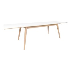 Stilrent spisebord Copenhagen med udadgende runde ben - vlg farve og strrelse