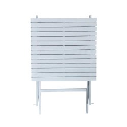 Hvidlakeret akacietr cafest med foldebord + 2 stk. klapstole. KVALITETS CAFEST - model Astrid