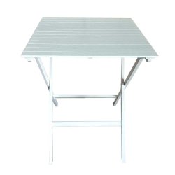 Hvidlakeret akacietr cafest med foldebord + 2 stk. klapstole. KVALITETS CAFEST - model Astrid