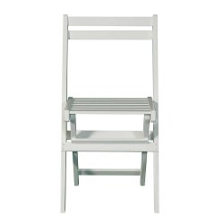 Hvidlakeret akacietr cafest med foldebord + 2 stk. klapstole. KVALITETS CAFEST - model Astrid