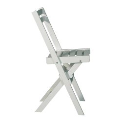 Hvidlakeret akacietr cafest med foldebord + 2 stk. klapstole. KVALITETS CAFEST - model Astrid