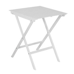 Hvidlakeret akacietr cafest med foldebord + 2 stk. klapstole. KVALITETS CAFEST - model Astrid