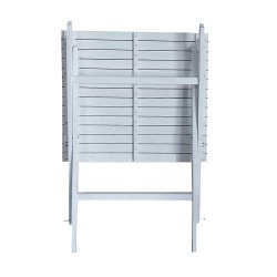 Hvidlakeret akacietr cafest med foldebord + 2 stk. klapstole. KVALITETS CAFEST - model Astrid