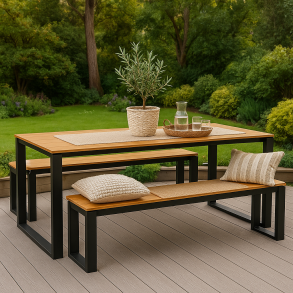 Marbella terrassest med bnke