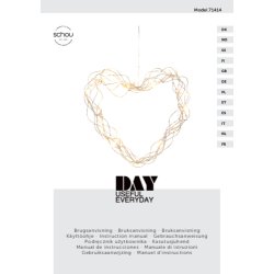 Hyggelig hjertekrans 35 cm med 40 varme hvide LED lys og timer samt 5 m ledning