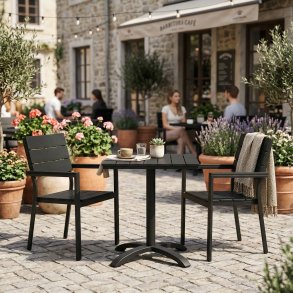 ALL BLACK caf�s�t - Moderne og vedligeholdelsesfrit