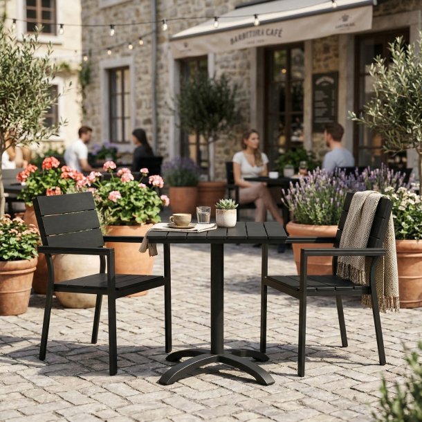 ALL BLACK caf�s�t - Moderne og vedligeholdelsesfrit