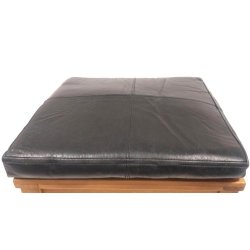 Sdehynde 40x40x5cm i sort eller cognac bffellder - vlg farve