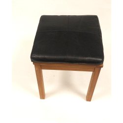 Sdehynde 40x40x5cm i sort eller cognac bffellder - vlg farve