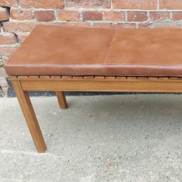 Bnkhynde 140x40x5cm i sort eller cognac bffellder - vlg farve Cognac