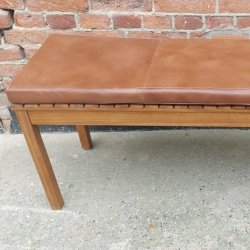 Bnkhynde 88x40x5cm i sort eller cognac bffellder - vlg farve