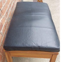 Bnkhynde 118x40x5cm i sort eller cognac bffellder