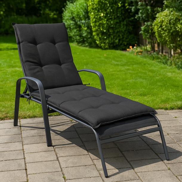 Kvalitets solvognshynde Sort - Str. 203x60x5 cm. Standart ml!