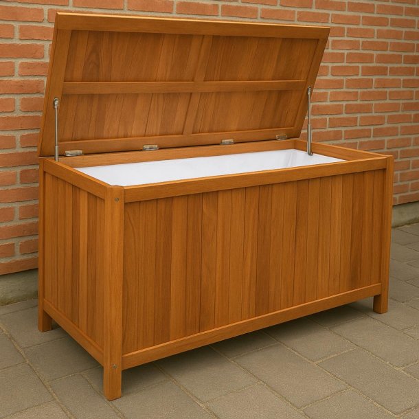 100 % vandtt Boston Hyndeboks inkl. hyndepose. Fremstillet i Luksus Gold Teak