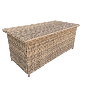 Sofia medium hyndeboks i cappuccino farvet polyrattan