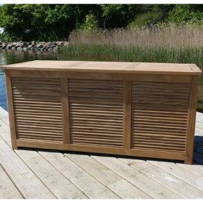 Hyndeboks i kvalitets Gold Teak med Gummifuge