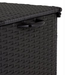 100 % vandtt hyndeboks med hjul. UV-beskyttet polyrattan. str. 133x54XH63 cm:  - vlg farve