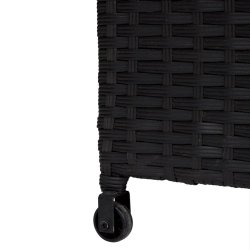 100 % vandtt hyndeboks med hjul. UV-beskyttet polyrattan. str. 133x54XH63 cm:  - vlg farve