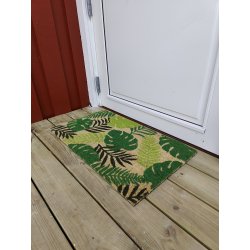 Eksotisk drmtte af kokos og Gummi (PVC) med jungle motiv. Drmtten tler alt slags vejr.