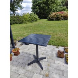 Berlin cafbord 70 x 70 cm sort UV-beskyttet nonwood. Kan st ude ret rundt