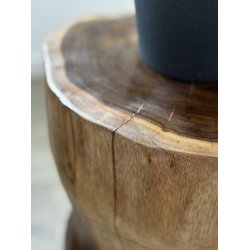 Skammel lavet af teak rod - olieret