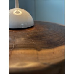 Skammel lavet af teak rod - olieret