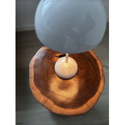 Skammel lavet af teak rod - olieret