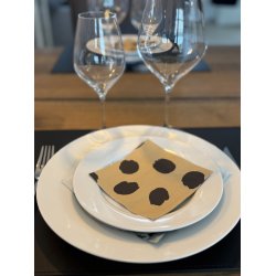  Dkkeserviet i rektangulr form lavet af gte lder - Hard - Elegant design - 30x45 cm - vlg farve