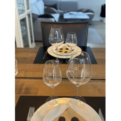  Dkkeserviet i rektangulr form lavet af gte lder - Hard - Elegant design - 30x45 cm - vlg farve