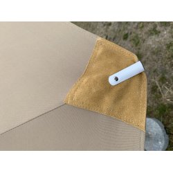 Parasoll str. 3x3 meter -  Vlj frg - Vattentt + Dug har UV30+ solskydd. Modell: Nice